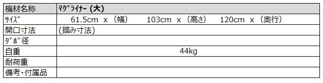 マグライナー （大） スペック詳細