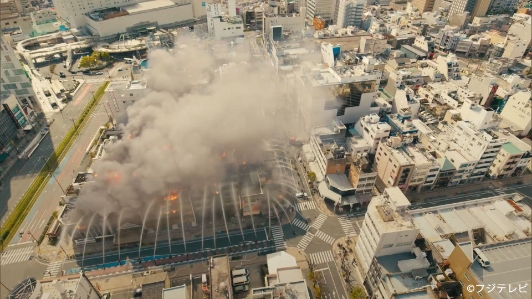 「ブルーモーメント」3話の大火事のシーン